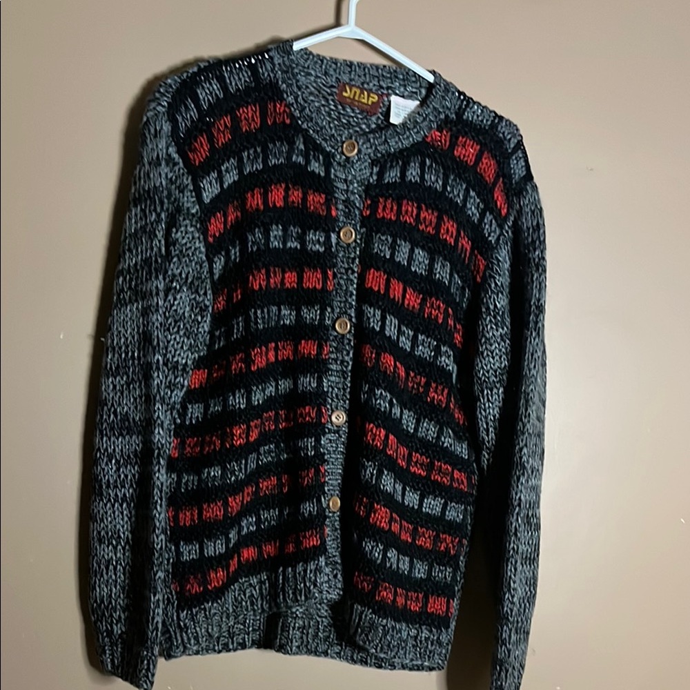 😄Vintage button down sweater Korea